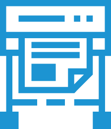 ICON Digitaldruck blau